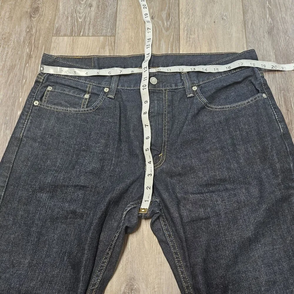 Levi's 559 Relaxed Straight Leg Jeans Dark Blue Denim Men's 36 X 30